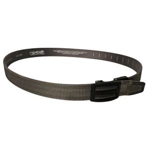 Nexbelt Titan Grey EDC Tactical Ratchet Belt‎ Mens Nylon No Holes Grey Black *
